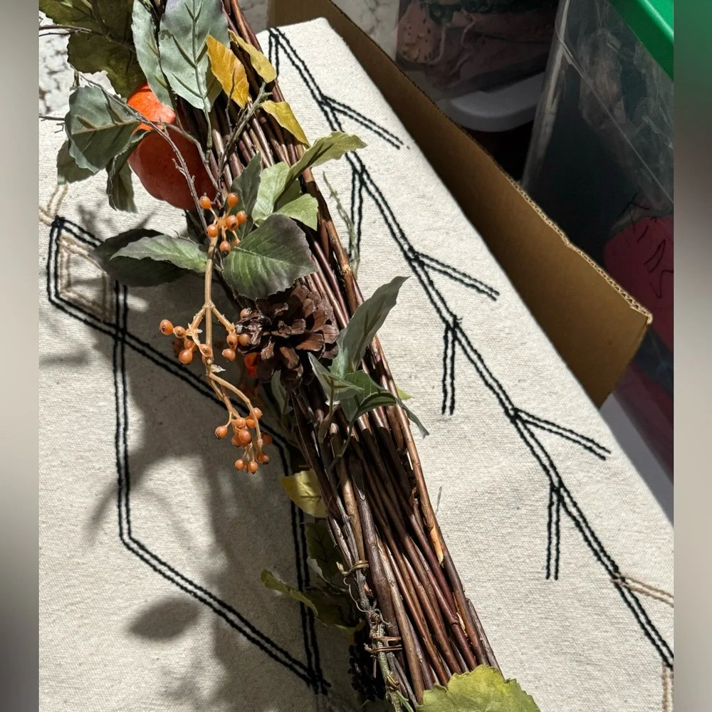 Pottery Barn Faux Autumnal Centerpieces 36” x8”
